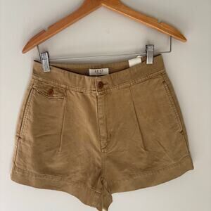 NWT AE77 Premium Military Shorts High Waisted Tan Khaki Size 26